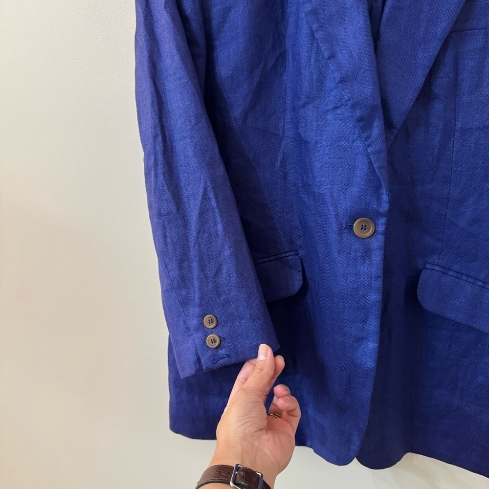 vintage Liz Claiborne 100% linen blazer - size 12 - Picture 3 of 6